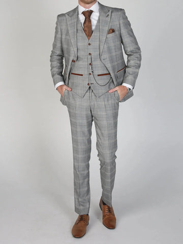 Aidase New Men's Suit 3 Pieces Blazer Pants Buckle Work Wool Wear Checkered Wedding Prom Costume Size Color Custom Made aidase-shop